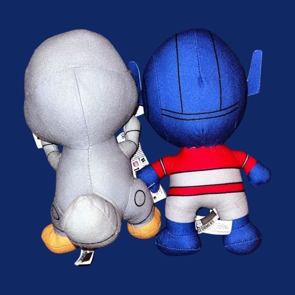 Toy Factory Hasbro Transformers Grimlock & Optimus Prime Plush Size 7" - Picture 2 of 2